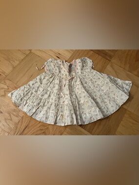Antique Silk Taffeta Nannette Toddler Shirley Temple Brand Dress